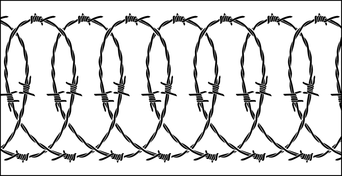 Barbed Wire Stencil - ClipArt Best