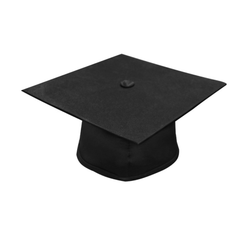 Matte Black Elementary Cap, Gown & Tassel - Graduation Shop