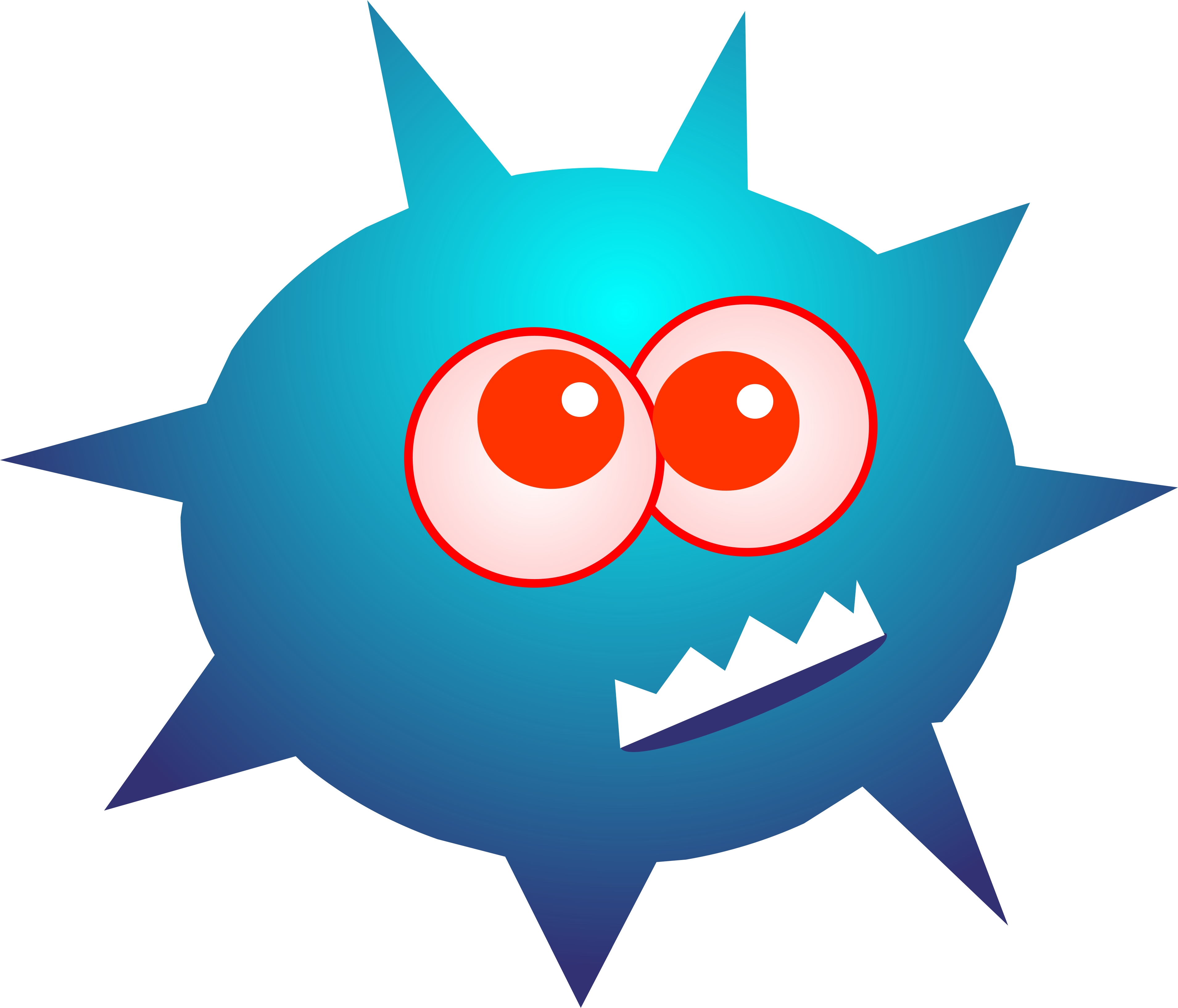 Germ Virus image - vector clip art online, royalty free & public ...