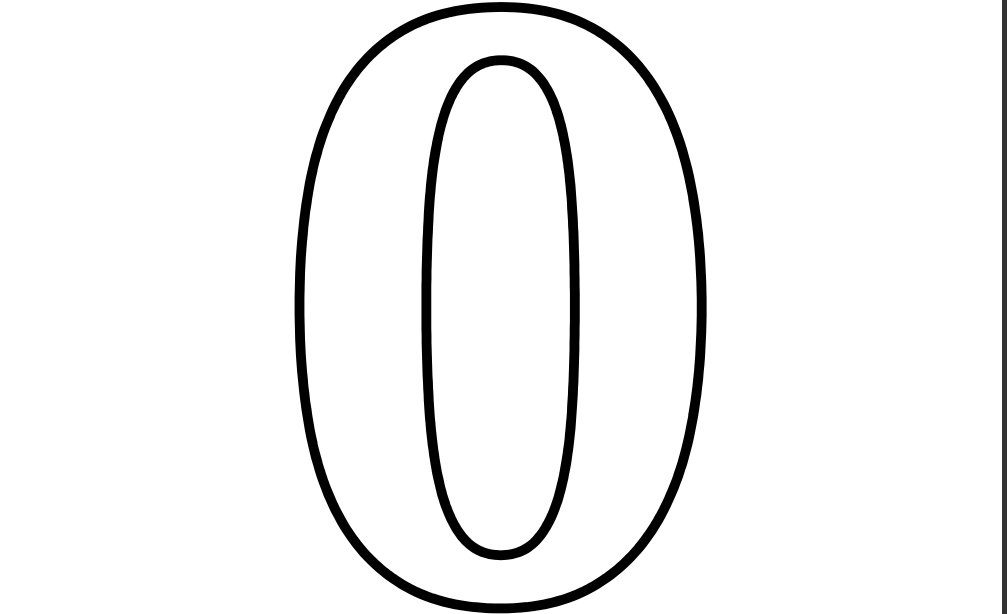 numbers outline clip art - photo #30
