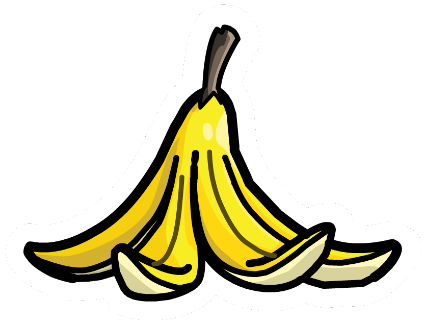 Banana Peel Pin - Club Penguin Wiki - The free, editable ...