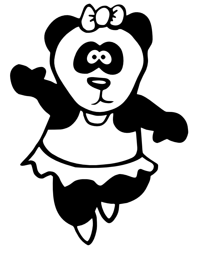 clipart panda dance - photo #2