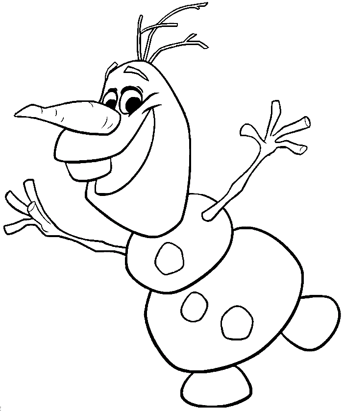 Dancing Frozen Olaf Printable Coloring Pages for girls and Boys ...