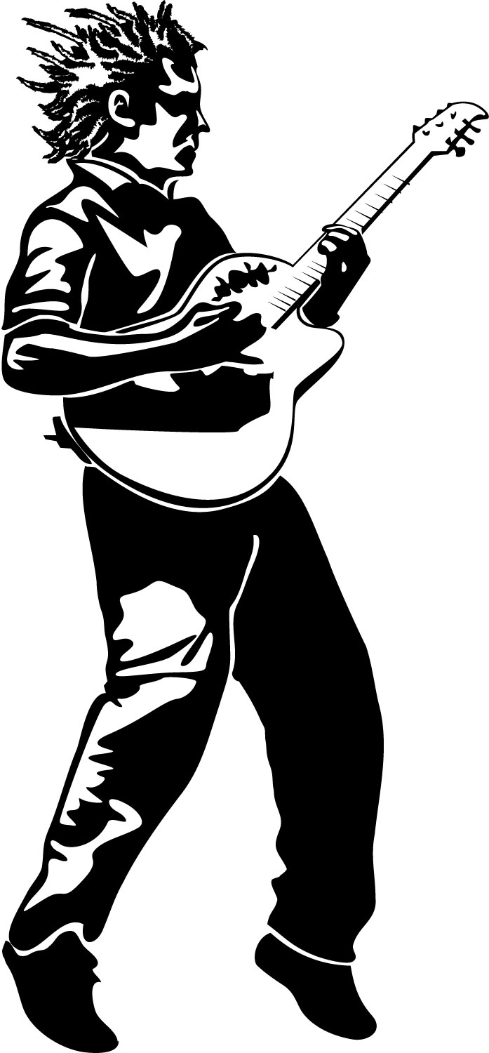 Clipart Of Guitar Player