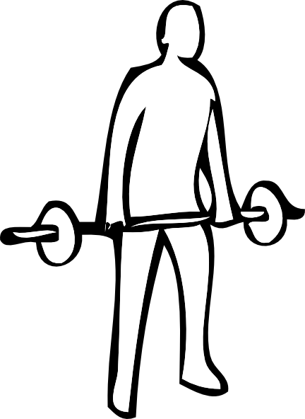 Weight Lifting 2 clip art - vector clip art online, royalty free ...