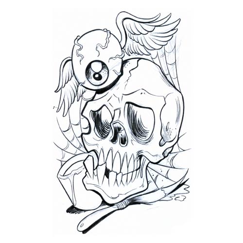 skull eye skull tattoo design, art, flash, pictures, images ...