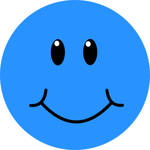 Blue Smile clip art - vector clip art online, royalty free ...
