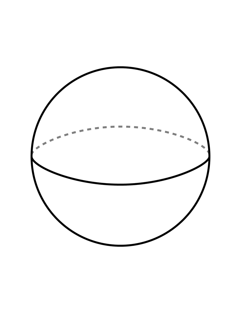 Flashcard of a Sphere | ClipArt ETC