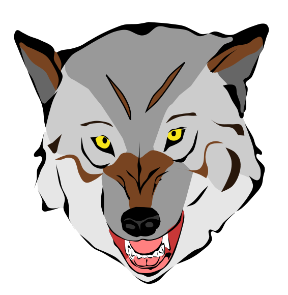 Free Wolf Face Clip Art