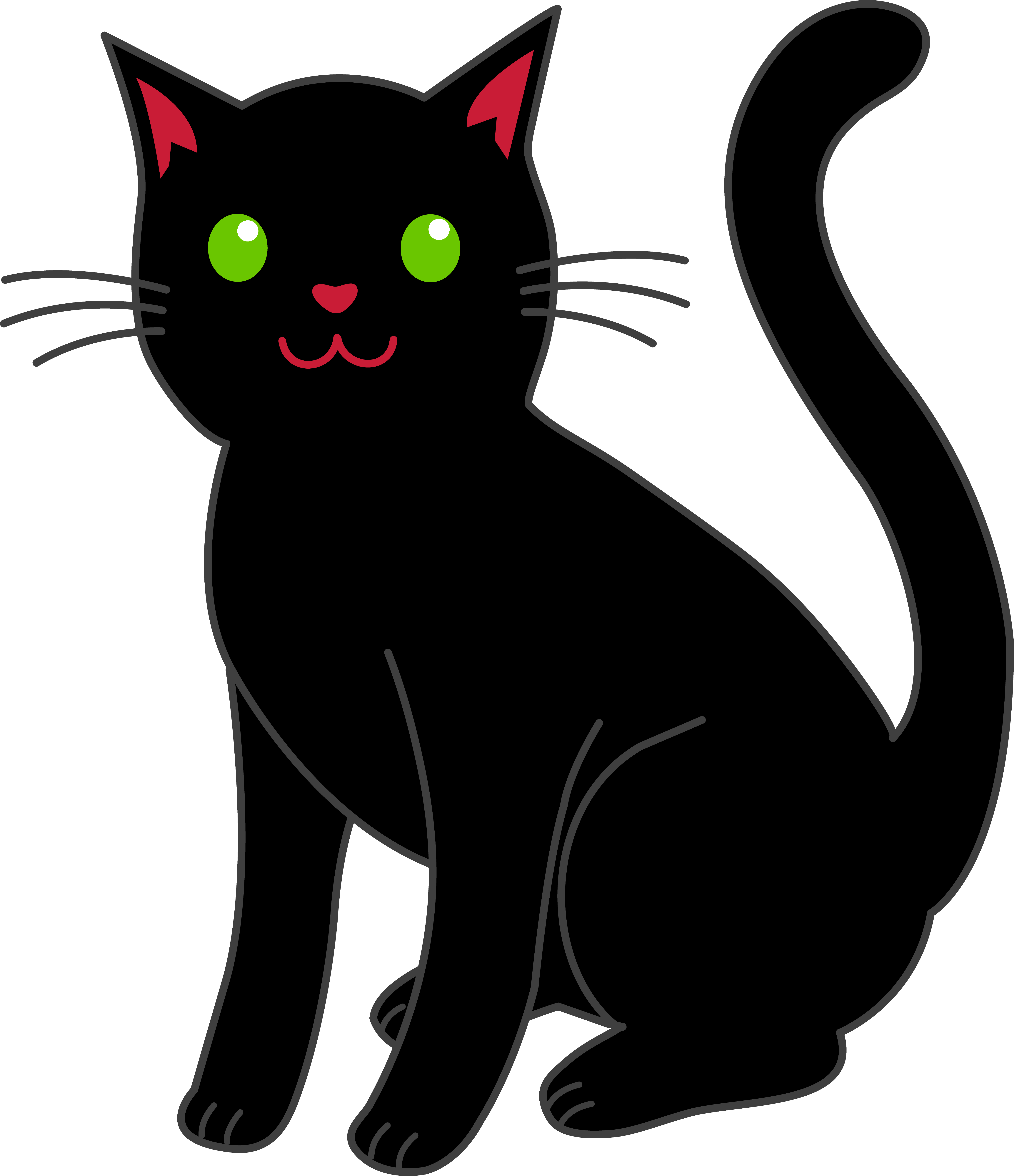 Cute Halloween Black Cat Clipart Ymam | Cats Wallpaper HD