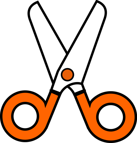 Safety Scissors Orange Clip Art Download