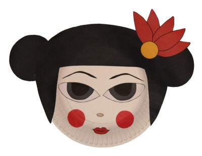 Paper Plate Geisha Craft