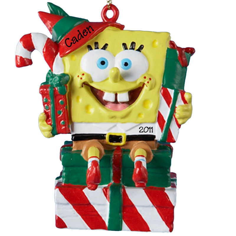 Sponge Bob Christmas Ornament Personalized Blow Mold ...