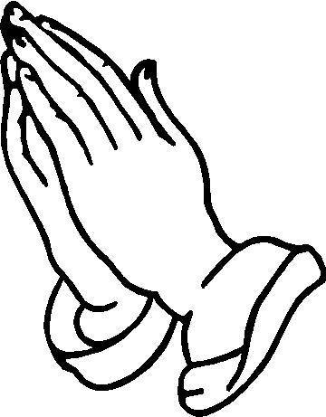 Outline Of Praying Hands - ClipArt Best