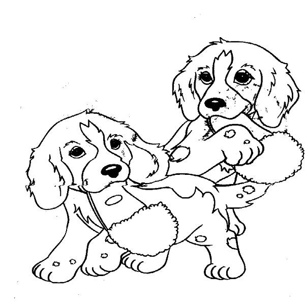 Pictures Of Puppies To Color And Print : Puppies To Color And ...