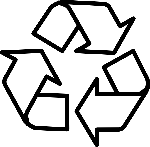 Recycling Symbol Outline Clip Art at Clker.com - vector clip art ...