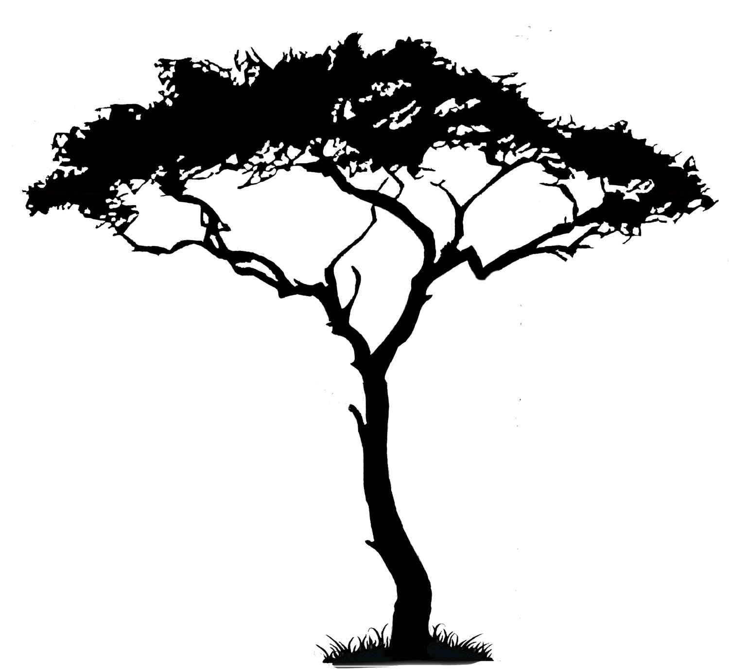 Acacia Tree Silhouette Clipart - ClipArt Best