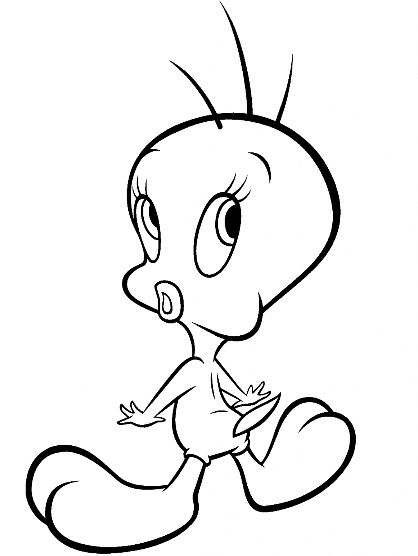 Tweety bird coloring pages ginormasource kids - ClipArt Best ...