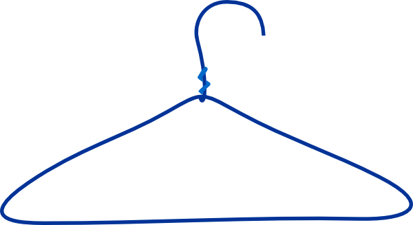 Clothes Hanger clip art - vector clip art online, royalty free ...