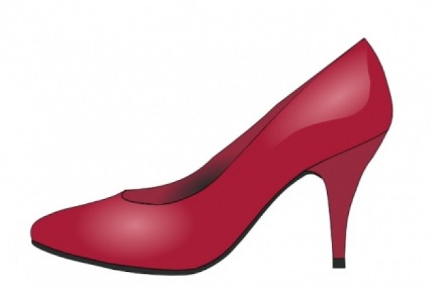 High Heels Red Shoe clip art Vector | Free Download