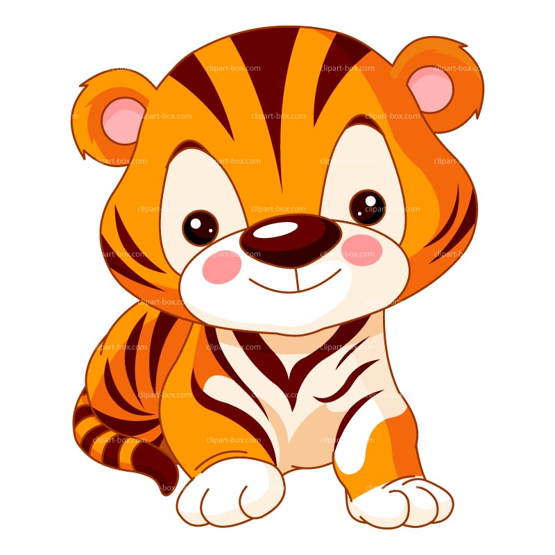 CLIPART CUTE BABY TIGER
