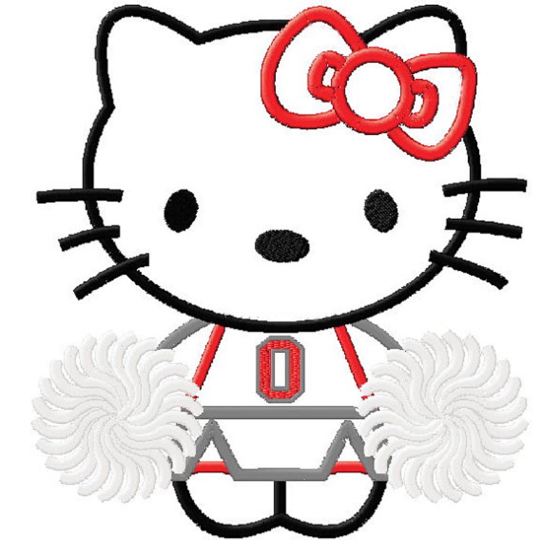 Hello Kitty Ohio State Buckeyes Cheerleader Wonderful Machine ...