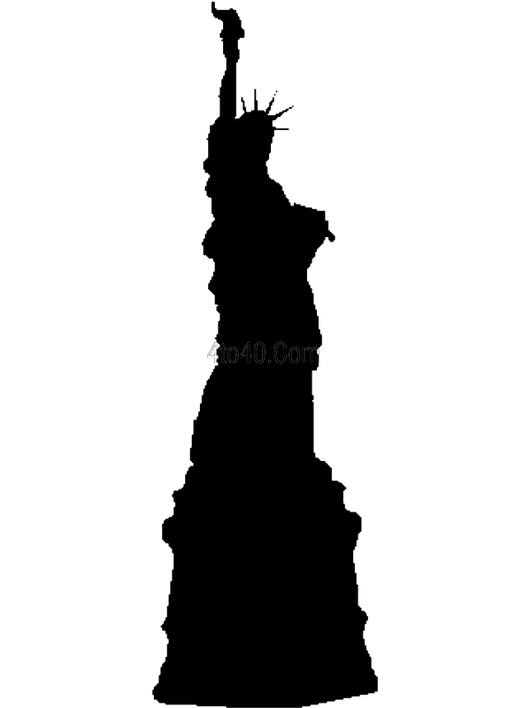 Outline Of Statue Of Liberty