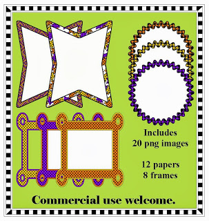 KB...Konnected Clips: Halloween Clip Art, Papers, Frames and Freebies!