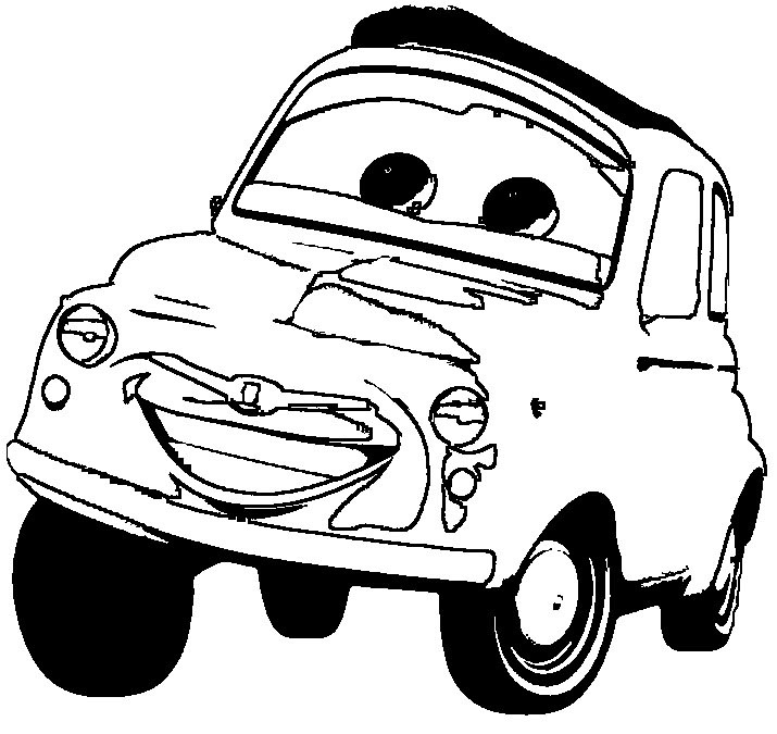 Cartoon Cars Luigi Coloring Pages - Cars Coloring Pages : Girls ...