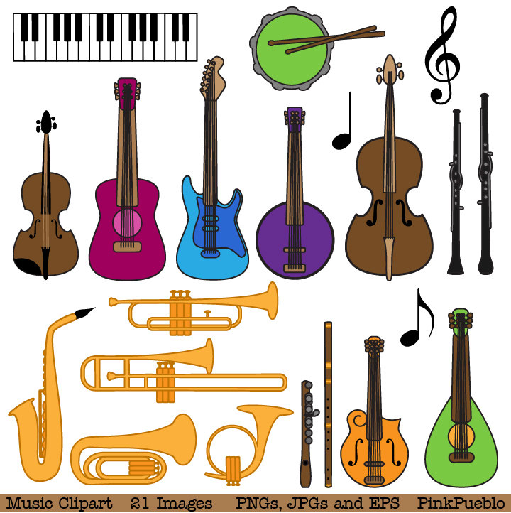 Popular items for instrument clip art on Etsy