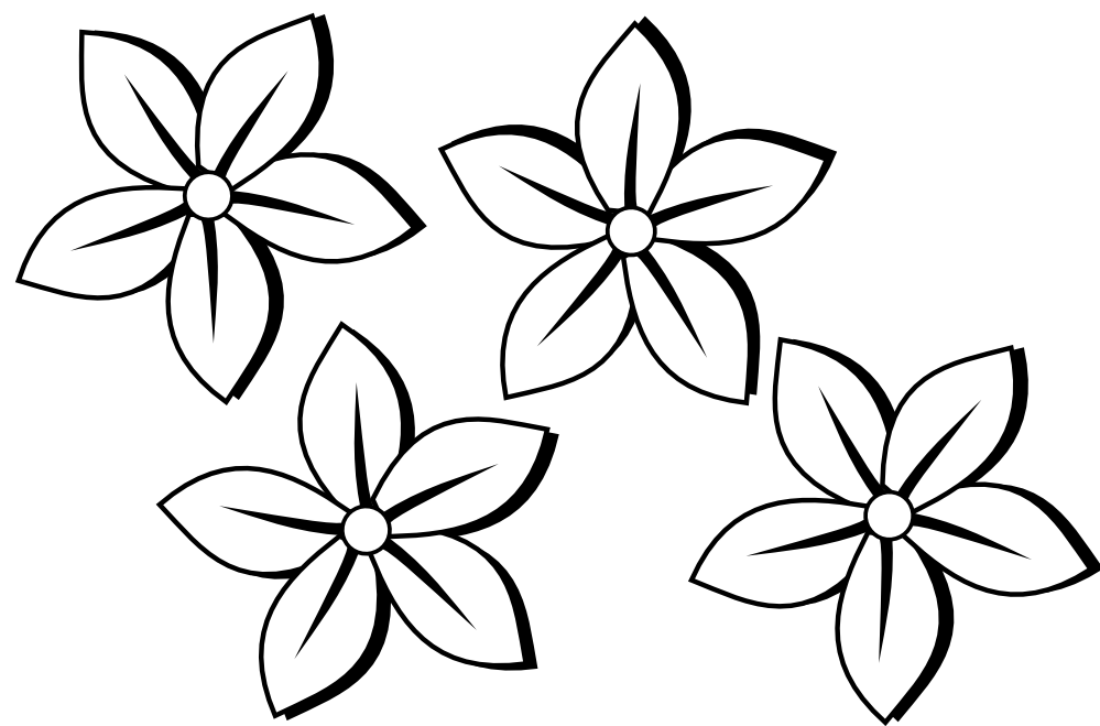 free flower drawings clip art - photo #13