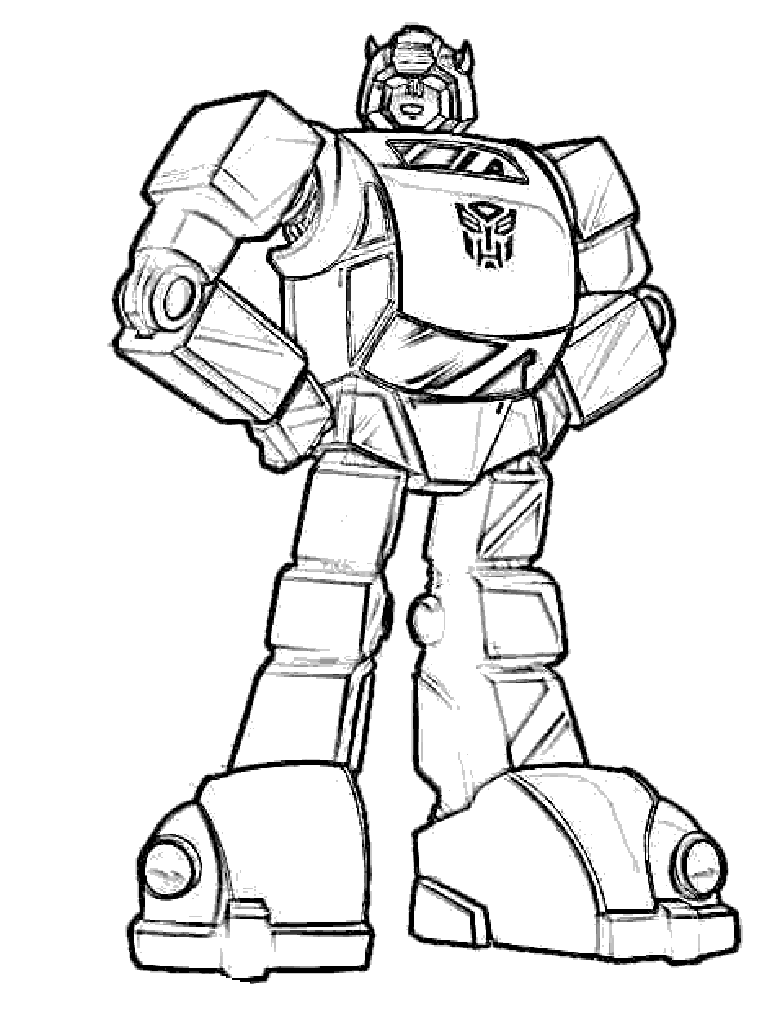Line Drawing Transformers Bumble Bee
