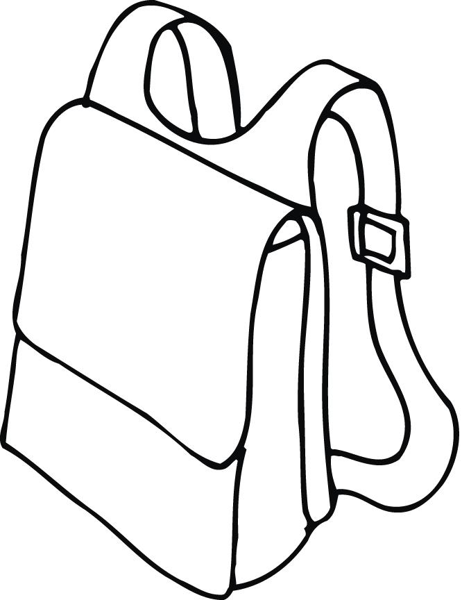Kid Packing Backpack Clipart