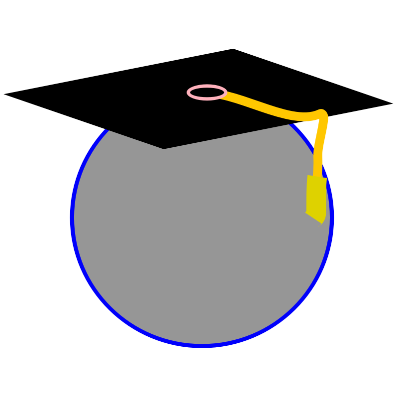 Clipart - Graduate Icon