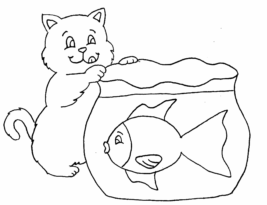 Blank Fish Bowl Coloring Page - ClipArt Best