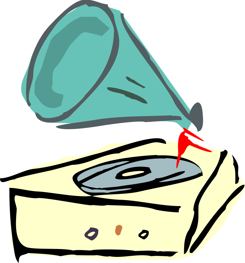Record Player Clipart, vector clip art online, royalty free design ...