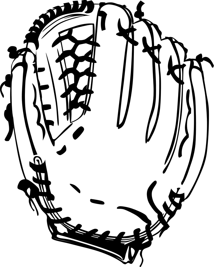 Baseball Glove small clipart 300pixel size, free design