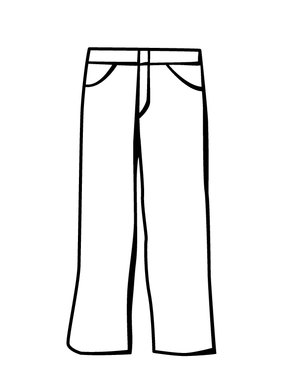 jeans clipart black and white - photo #2