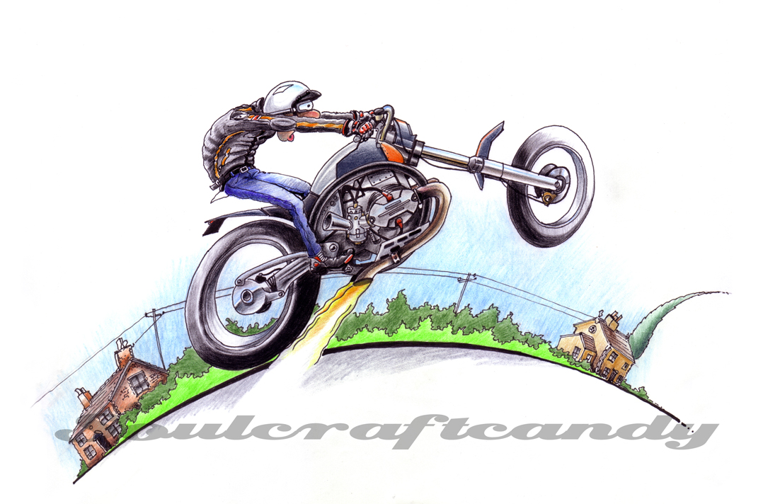 Motorcycle drawing | Soulcraftcandy