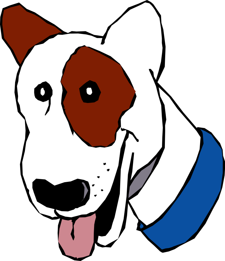 Cartoon Dog Head Clipart, vector clip art online, royalty free ...