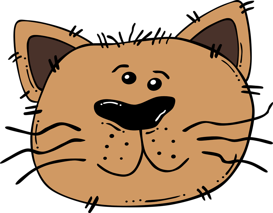 Free Stock Photos | Illustration of a cartoon cat face | # 10800 ...