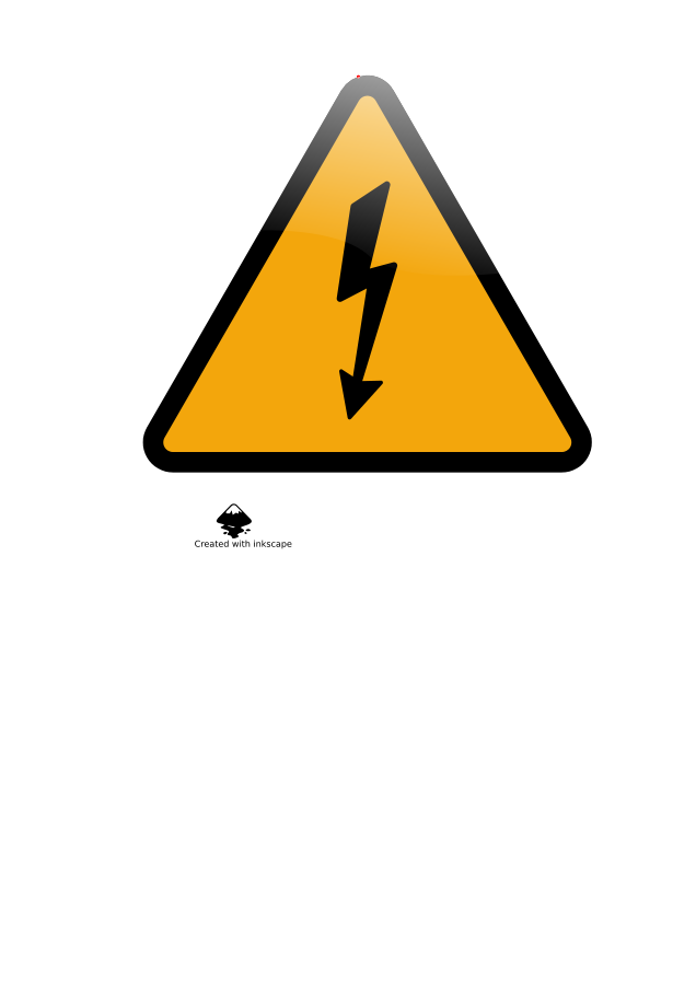 Danger High Voltage (Alt 2) Clipart, vector clip art online ...
