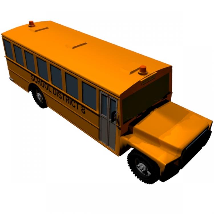 Orange School Bus | WhiteClouds