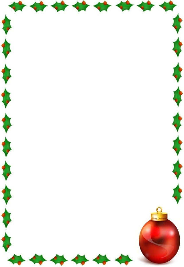 Christmas Clip Art Borders For Letters | Clipart Panda - Free ...