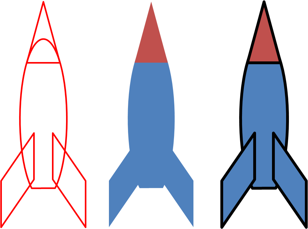 An Outline Of A Rocket