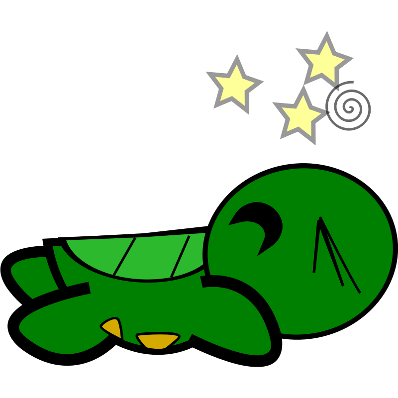 Clipart - Turtle-Stunned