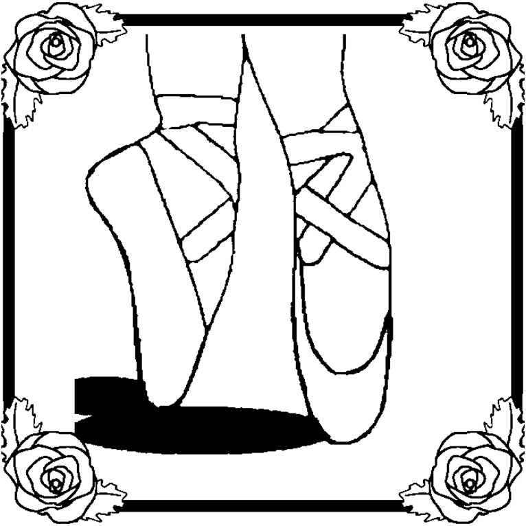 Princess Ballet Shoes Coloring Page Image Coloring Pages | Women ...