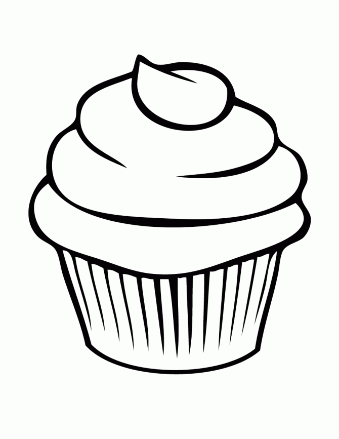 Free Printable Cupcake Coloring Pages For Kids - ClipArt Best ...