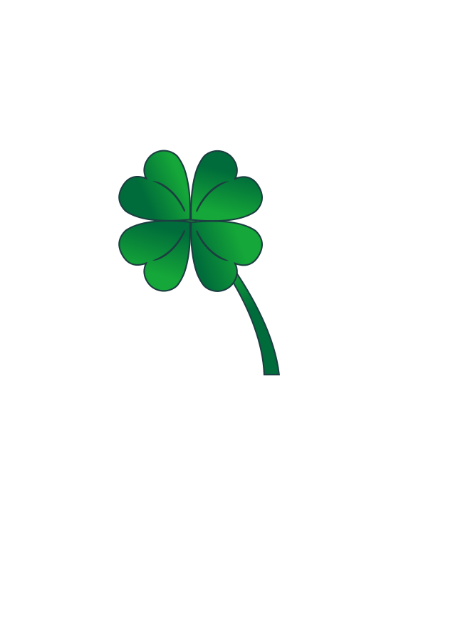 Four leaves clover Clipart, vector clip art online, royalty free ...
