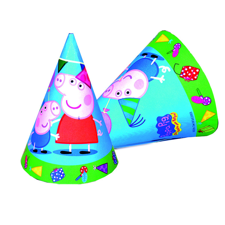 Peppa Pig Party Hats 6 Pack